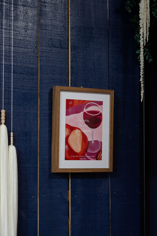 Affiche Du pain Du vin Des copain